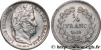 FRANCE 1/4 franc Louis-Philippe LOUIS-PHILIPPE I Paris 1845 (15,07mm, 1,28g, 6h) -