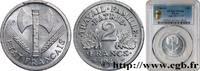 FRANCE 2 francs Francisque FRENCH STATE Beaumont-Le-Roger 1944 (27,02mm, 2,2g, 6h) -
