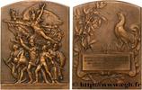 FRANCE Plaque, Union nationale des cheminots, Retour de c PREMIÈRE GUERRE - WWI 1914-1918 (68,5mm, 126,7g, 12h) -