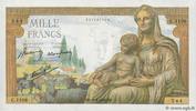 FRANCE 1000 Francs DÉESSE DÉMÉTER FRANCE 1000 Francs DÉESSE DÉMÉTER 1942 UNC- -