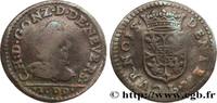 FRANCE Denier tournois ARDENNES - PRINCIPALITY OF ARCHES-CHARLEVILLE - CHARLES I GONZAGA Charleville 1609 (18mm, 1,28g, 6h) -