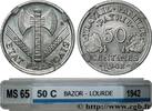 FRANCE 50 centimes Francisque, lourde FRENCH STATE 1942 (18mm, 0,83g, 6h) -