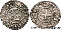 FRANCE Denier immobilisé au nom de Louis IV NIVERNAIS - COUNTY OF NEVERS - COINAGE IMMOBILIZED IN THE NAME OF LOUIS IV TRANSMARINUS Nevers n.d. (20,5mm, 1,29g, 9h) -
