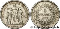 FRANCE 5 francs Hercule, IIe République II REPUBLIC Bordeaux 1848 (37mm, 24,70g, 6h) -