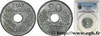 FRANCE 20 centimes État français, lourde FRENCH STATE 1943 (24mm, 3,5g, 6h) -