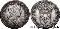 FRANCE Demi-écu, portrait à la mèche longue LOUIS XIV THE SUN KING La Rochelle 1654 (32mm, 13,39g, 6h) -