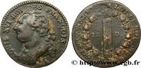 FRANCE 12 deniers dit au faisceau, type FRANÇOIS LOUIS XVI Paris 1792 (29mm, 12,28g, 6h) -