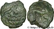 FRANCE Bronze aux animaux affrontés GALLIA - AULERCI EBUROVICES (Area of Évreux) Évreux (27) c. 60-50 AC. (16mm, 2,01g, 6h) -