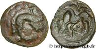 FRANCE Bronze au sanglier et au cheval, “type des dépôts AMBIANI (Area of Amiens) Amiens (80) c. 60-40 AC. (17mm, 2,35g, 6h) -