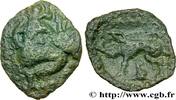 FRANCE Bronze au personnage agenouillé et au sanglier GALLIA BELGICA - BELLOVACI (Area of Beauvais) Beauvais (60) c. Ier siècle avant J.-C. (19mm, 2,07g, 9h) -