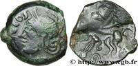 FRANCE Bronze SVTICOS, classe III à la tête casquée VELIOCASSES (Area of Norman Vexin) c. 50-40 AC. (15mm, 3,15g, 12h) -