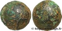 FRANCE Statère globulaire fourré à la croix SENONES (Area of Sens) c. 100-80 AC. (12,5mm, 3,87g, -h) -