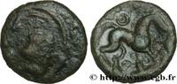 FRANCE Bronze au cheval et à la croix tréflée, BN 8427 AMBIANI (Area of Amiens) Amiens (80) c. 60-50 AC. (16mm, 2,51g, 9h) -
