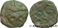 FRANCE Bronze aux bœufs adossés, BN 8524 AMBIANI (Area of Amiens) Amiens (80) c. 60-40 AC. (17mm, 3,37g, 3h) -