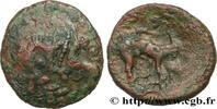 FRANCE Bronze aux animaux affrontés GALLIA - AULERCI EBUROVICES (Area of Évreux) Évreux (27) c. 60-50 AC. (16mm, 2,37g, 11h) -