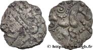 FRANCE Denier d'argent scyphate dit “à l'hippocampe” AMBIANI (Area of Amiens) Amiens (80) c. 60-50 AC. (14,5mm, 0,51g, 12h) -