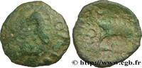 FRANCE Bronze aux animaux affrontés GALLIA - AULERCI EBUROVICES (Area of Évreux) Évreux (27) c. 60-50 AC. (12,5mm, 0,81g, 3h) -
