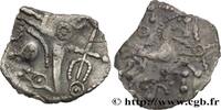 FRANCE Denier d'argent scyphate dit “à l'hippocampe” AMBIANI (Area of Amiens) Amiens (80) c. 60-50 AC. (12mm, 0,53g, 6h) -