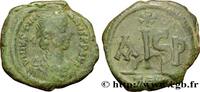 THE EMPIRE FROM ANASTASIUS TO MAURICE TIBERIUS (49 Seize nummi JUSTINIAN I Thessalonique 552-562 (23mm, 6,53g, 6h) -