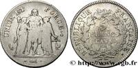FRANCE 5 francs Union et Force, Union serré, gland intéri DIRECTOIRE Paris 1798 (37mm, 24,83g, 6h) -