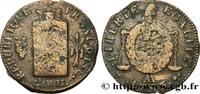 FRANCE 2 sols dit à la table de loi THE CONVENTION Metz 1793 (33mm, 23,83g, 6h) -