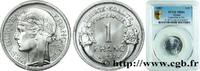 FRANCE 1 franc Morlon, légère IV REPUBLIC 1957 (23mm, 1,30g, 6h) -