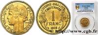FRANCE 1 franc Morlon III REPUBLIC Paris 1935 (23mm, 4g, 6h) -