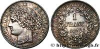 FRANCE 1 franc Cérès, IIIe République III REPUBLIC Paris 1872 (23mm, 4,98g, 6h) -