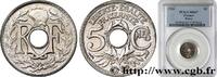 FRANCE 5 centimes Lindauer, petit module III REPUBLIC Poissy 1922 (17mm, 2g, 6h) -