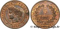 FRANCE 5 centimes Cérès III REPUBLIC Paris 1882 (25mm, 5,02g, 6h) -