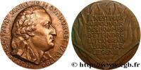 FRANCE Médaille, Jean-Antoine-Nicolas de Caritat Condorce SCIENCES & SCIENTIFIQUES 1973 (67,5mm, 247,2g, 12h) -