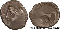 FRANCE Denier ATPILI.F ORCETIRIX, au dauphin EDUENS, ÆDUI (BIBRACTE, Area of the Mont-Beuvray) Autun (71) c. avant 52 AC. (14mm, 1,47g, 12h) -