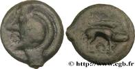 FRANCE Potin à la tête et au sanglier réaliste GALLIA - AULERCI EBUROVICES (Area of Évreux) Évreux (27) c.60-50 AC. (16,5mm, 2,12g, 9h) -
