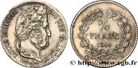FRANCE 1/4 franc Louis-Philippe LOUIS-PHILIPPE I Paris 1844 (15mm, 1,22g, 6h) -