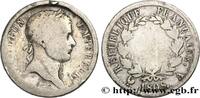 FRANCE 2 francs Napoléon Ier tête laurée, République fran PREMIER EMPIRE / FIRST FRENCH EMPIRE Paris 1808 (27mm, 9,40g, 6h) -