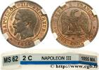 FRANCE Deux centimes Napoléon III, tête nue SECOND EMPIRE Marseille 1855 (20mm, 2,01g, 6h) -