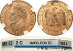 FRANCE Deux centimes Napoléon III, tête laurée, buste déf SECOND EMPIRE Paris 1862 (20mm, 2,03g, 6h) -