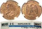 FRANCE Deux centimes Napoléon III, tête laurée, buste déf SECOND EMPIRE Paris 1862 (20mm, 2,02g, 6h) -