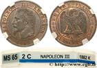 FRANCE Deux centimes Napoléon III, tête laurée SECOND EMPIRE Bordeaux 1862 (20mm, 2,03g, 6h) -