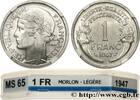 FRANCE 1 franc Morlon, légère IV REPUBLIC 1947 (23mm, 1,29g, 6h) -