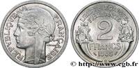 FRANCE 2 francs Morlon, aluminium PROVISIONAL GOVERNEMENT OF THE FRENCH REPUBLIC Beaumont-Le-Roger 1945 (27mm, 2,16g, 6h) -