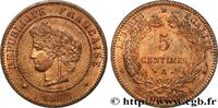 FRANCE 5 centimes Cérès III REPUBLIC Paris 1882 (25mm, 5,03g, 6h) -