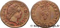 FRANCE Liard dit “à la vieille tête” LOUIS XV THE BELOVED Montpellier 1771 (21mm, 2,99g, 6h) -
