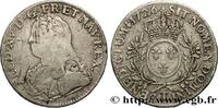 FRANCE Écu aux branches d'olivier, buste habillé LOUIS XV THE BELOVED Nantes 1726 (40mm, 28,89g, 6h) -