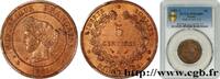 FRANCE 5 centimes Cérès III REPUBLIC Paris 1881 (25mm, 5g, 6h) -