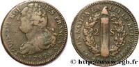 FRANCE 2 sols dit au faisceau, type FRANÇAIS LOUIS XVI Strasbourg 1792 (34,50mm, 21,44g, 6h) -