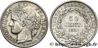 FRANCE 50 centimes Cérès, IIe République II REPUBLIC Paris 1850 (18mm, 2,49g, 6h) -