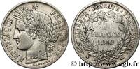 FRANCE 5 francs Cérès, IIe République II REPUBLIC Strasbourg 1849 (37mm, 24,44g, 6h) -