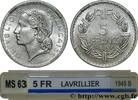 FRANCE 5 francs Lavrillier, aluminium PROVISIONAL GOVERNEMENT OF THE FRENCH REPUBLIC Beaumont-Le-Roger 1945 (31mm, 3,83g, 6h) -