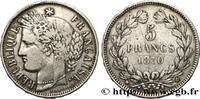 FRANCE 5 francs Cérès, sans légende GOUVERNEMENT DE LA DÉFENSE NATIONALE Bordeaux 1870 (37mm, 24,95g, 6h) -